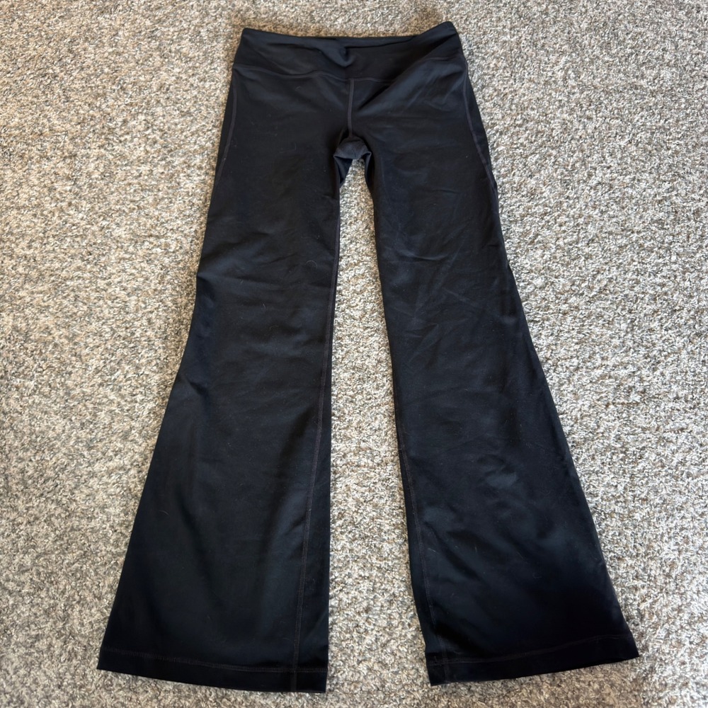 GapFit gFlex Black Flare Ankle Yoga Pants Womens Small Athletic Leggings